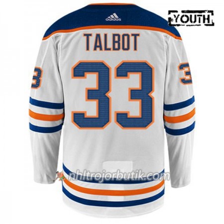 Barn Ishockey Edmonton Oilers Tröja CAM TALBOT 33 Adidas Vit Authentic